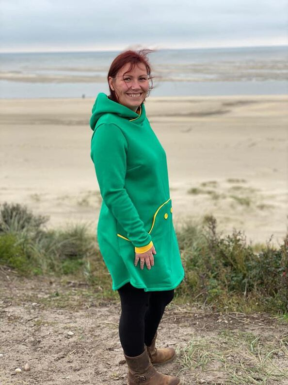 Knopfliebe für Damen Hoodie und Kleid Größe 44-58 image number 9