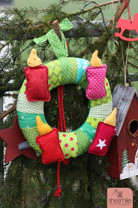 Adventskranz KlettMalVier (Nähanleitung und Schnittmuster) image number 7