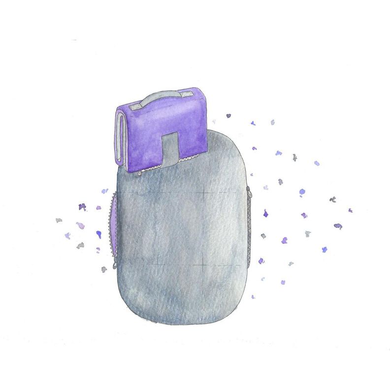 "Fabiola" Wickelclutch/ Wickelunterlage image number 1