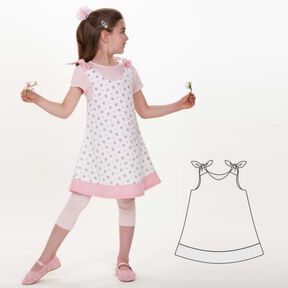  Schnittmuster Kleid für Mädchen in 3 Modellvarianten