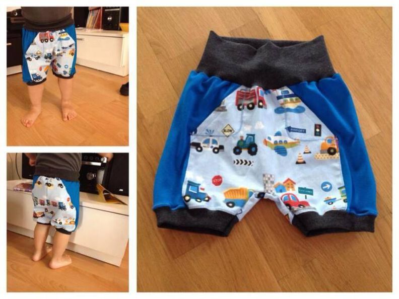 Kids Shorts für Stoffmix mit Taschen MiniBix ♥ Gr. 68-134 image number 3