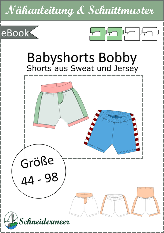 Babyshorts „Bobby“ mit Seitenstreifen Gr. 44-98, A4+A0 image number 7