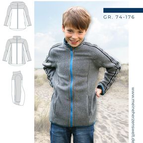 Fleecejacke Kind Schnittmuster Gr. 128-176 - dein PEDRO #76