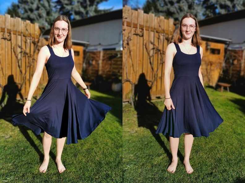 Kleid Laura Trägerkleid mit Tellerrock nähen Gr. 32-48 image number 5