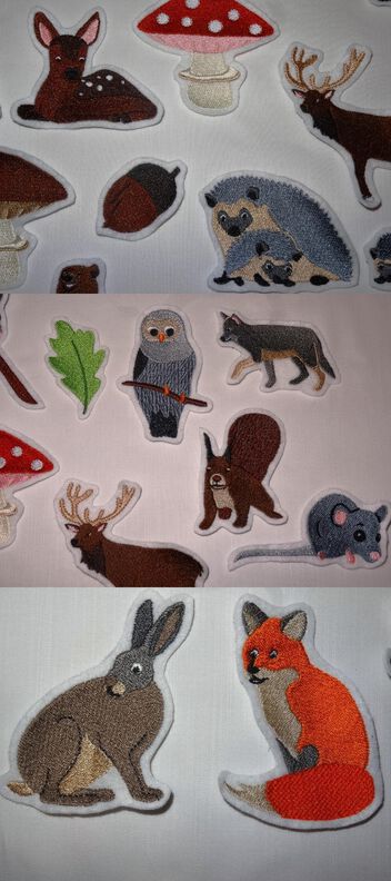 Stickdatei Waldtiere Mega SET u.a. Bär, Dachs, Eule image number 3