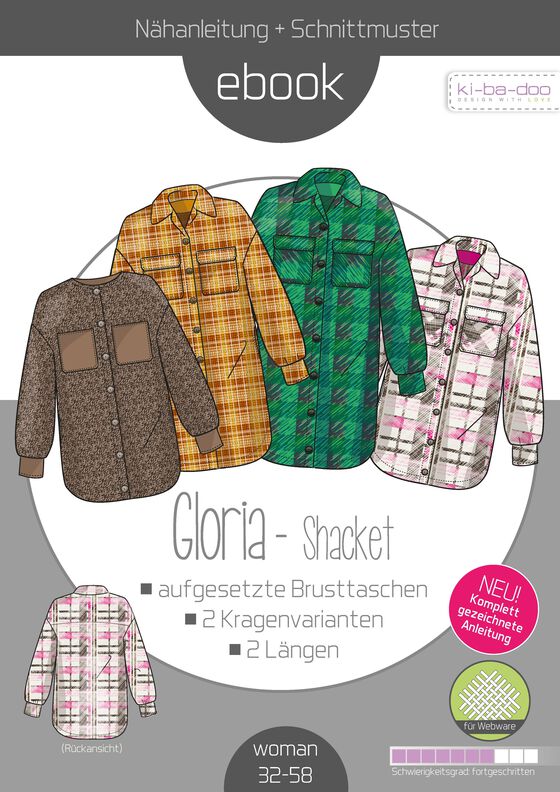 Ebook Shacket Gloria Gr. 32-58 als PDF Datei in A4 image number 2