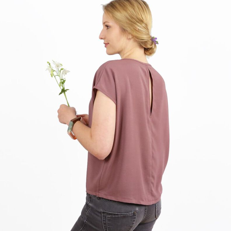 FRAU ILVIE - kurze Bluse mit Rückenschlitz XS-XL image number 1