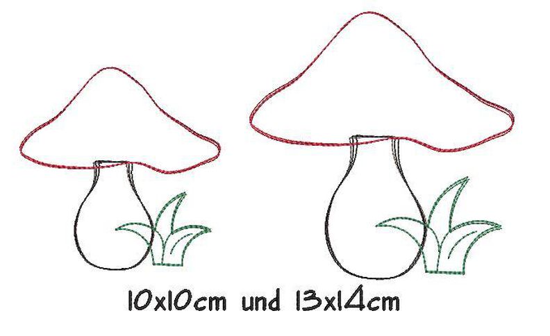 Anleitung U-Hefthülle Filz mit Pilzapplikation + Stickdatei image number 6