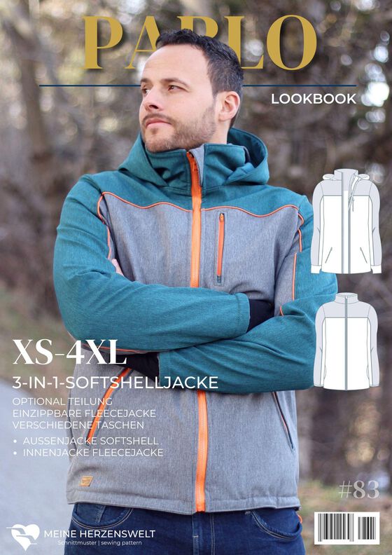 Softshelljacke Herren Schnittmuster Gr. XS-4XL - PABLO #83 image number 9