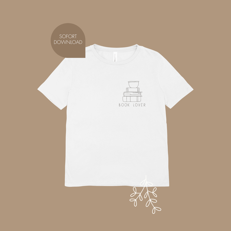 Plotter- und Laserdatei "BOOK LOVER" SVG PNG image number 7