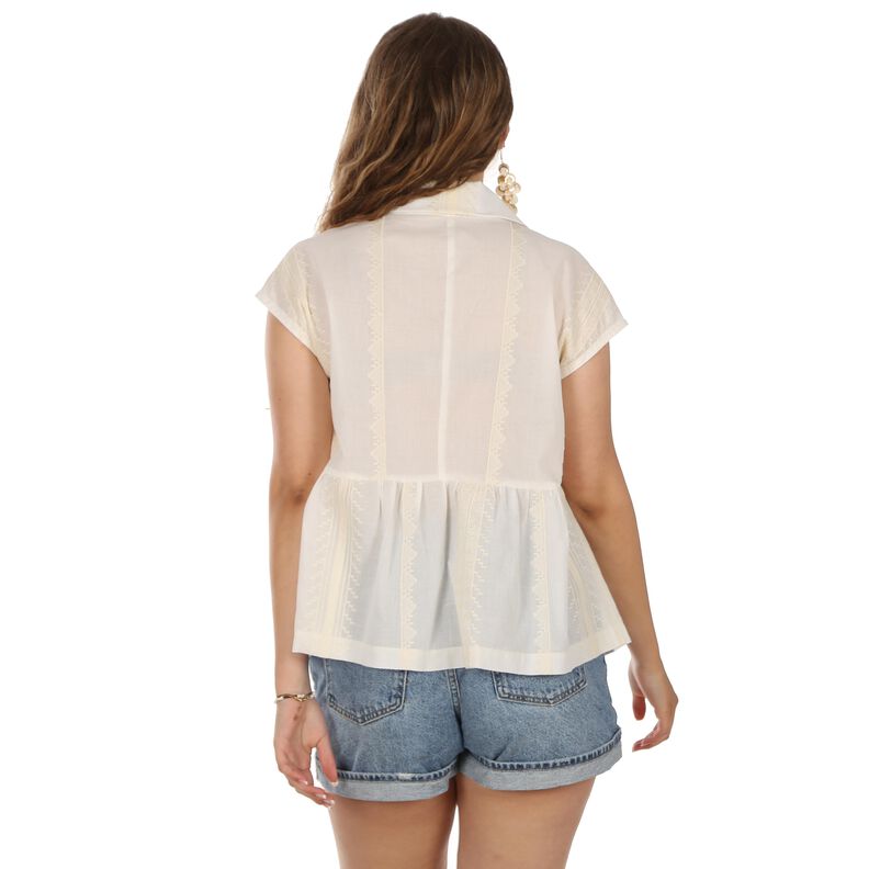 FRAU ANETT - Blusetop mit Volant XS-XXL image number 3