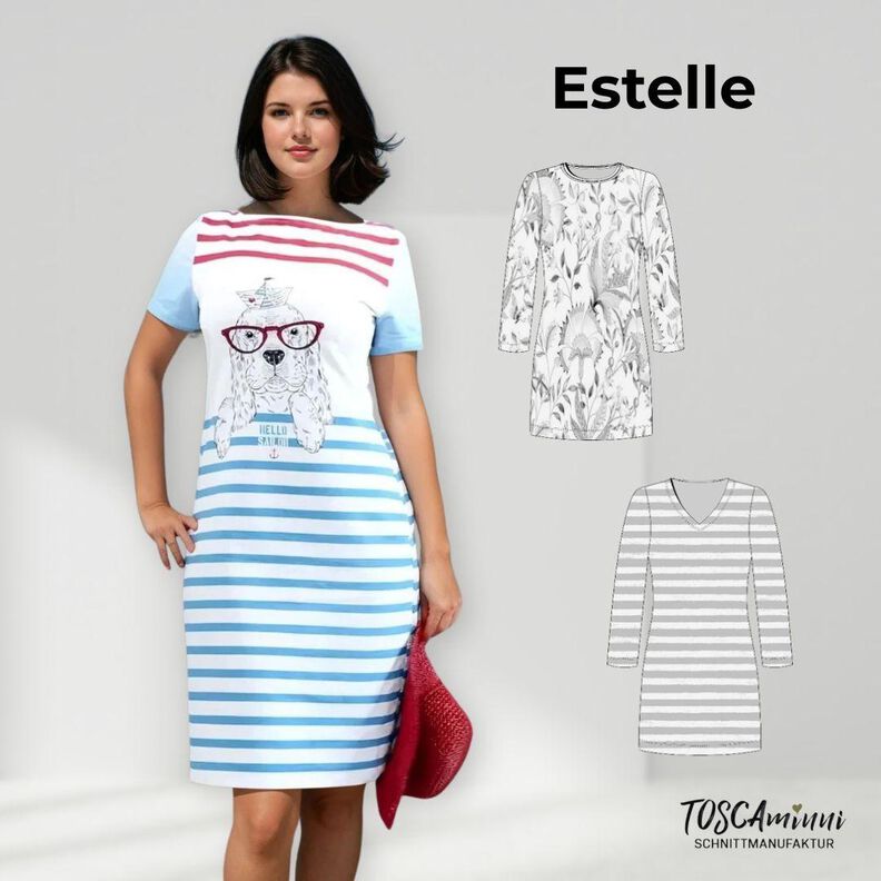 Kleid Estelle Gr. 34-46 Schnittmuster und Nähanleitung image number 1