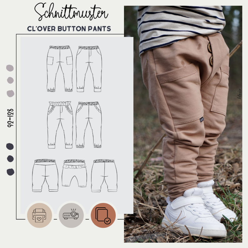 (inkl. Beamerdatei) CL*OVER 'button' Pants KIDS image number 1