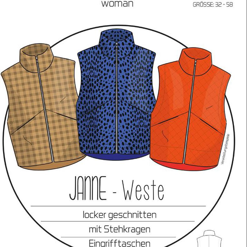 Ebook Damen Weste JANNE Gr.32-58  image number 1
