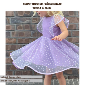 Tunika Kleid Flügelschlag (Gr. 86 - 152)