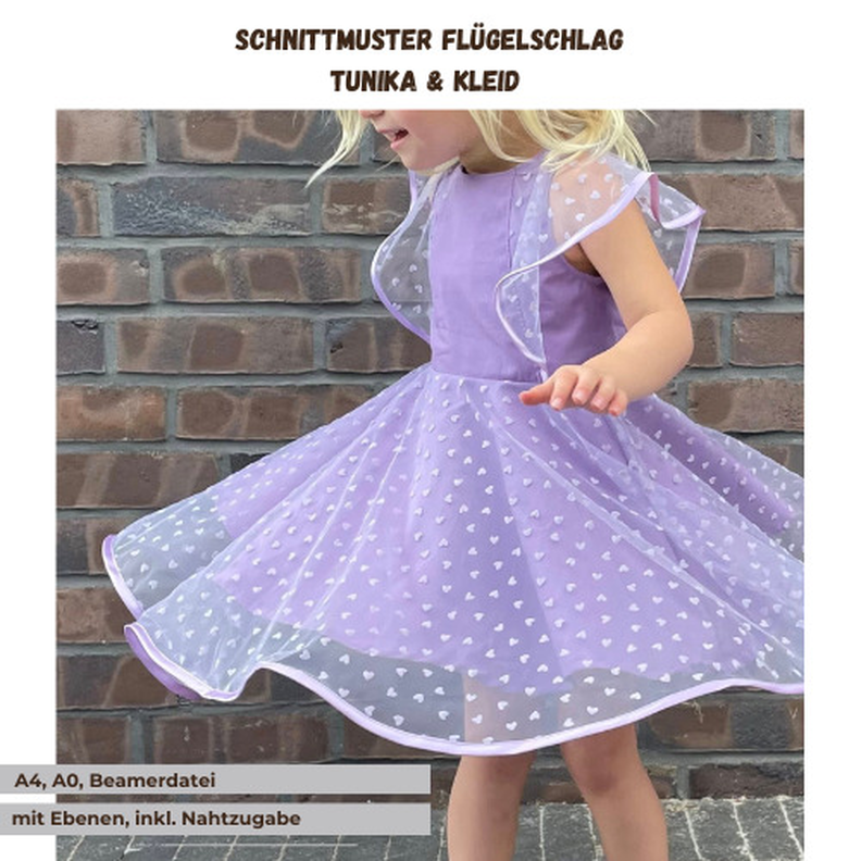 Tunika Kleid Flügelschlag (Gr. 86 - 152) image number 1