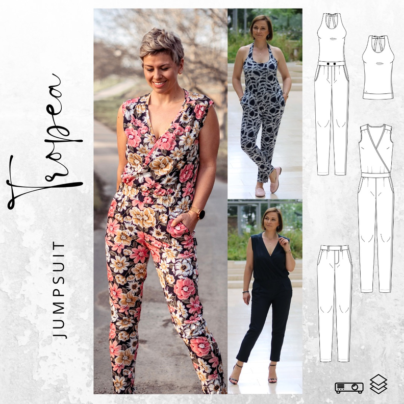 Jumpsuit TROPEA Gr. 32-48 Ebook Schnittmuster image number 1