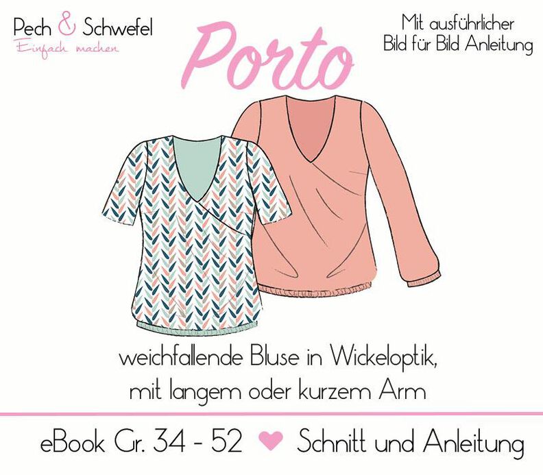 Ebook Bluse "Porto" Gr. 34 - 52 A0/A4 image number 1