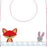 Stickdatei Fuchs mit Hase Kissen / Lätzchen SET ITH thumbnail number 10