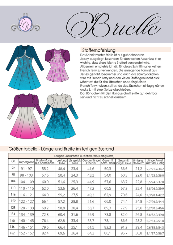 Brielle Gr. 92 bis 152 Shirt & Kleid im Lagenlook image number 2