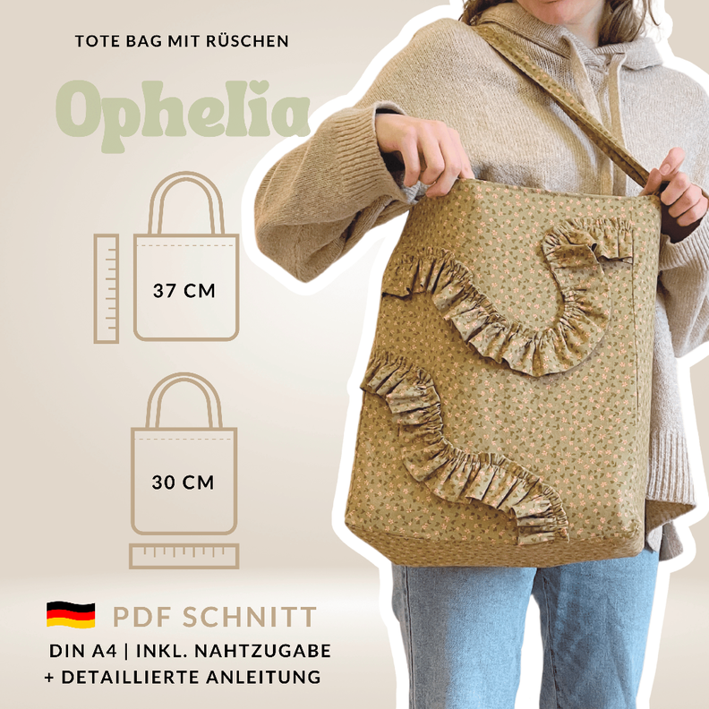 Tote Bag | Einkaufstasche | Schultasche | Schnittmuster image number 1