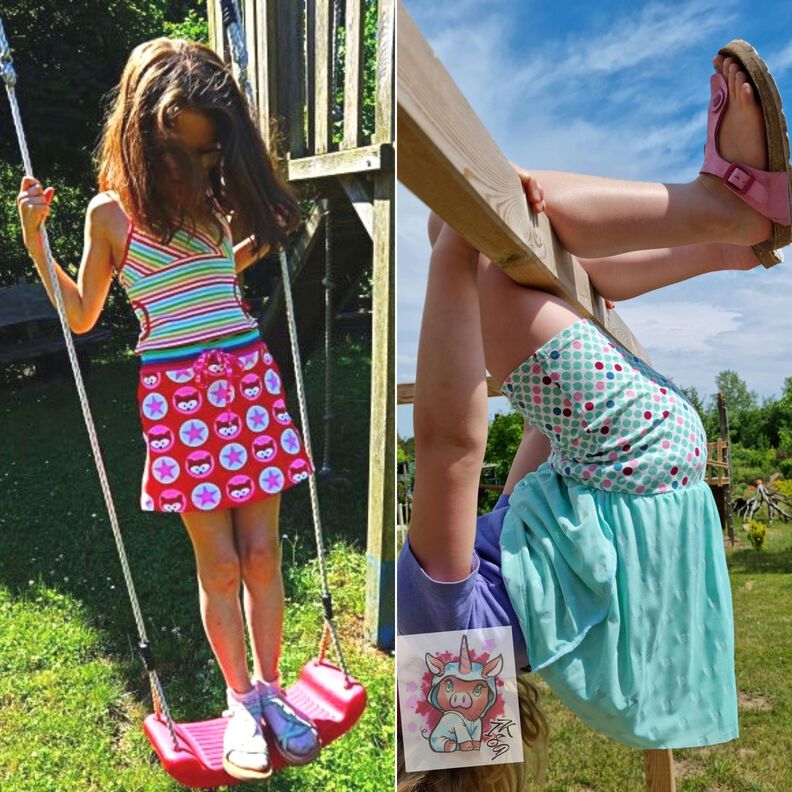 Kinder Rock mit Shorts Skort Hosenrock CERGAS ♥ Gr. 92-164 image number 2