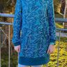 Sweatkleid Klara – Wickelkragen oder Kapuze Gr. 86-158 A4+A0 thumbnail number 2