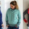 Kragenhoodie für Damen Gr.34-48 thumbnail number 2