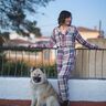 Pyjama Set Damen lange Hose und Bluse | XXS - XXL | Harmony thumbnail number 5