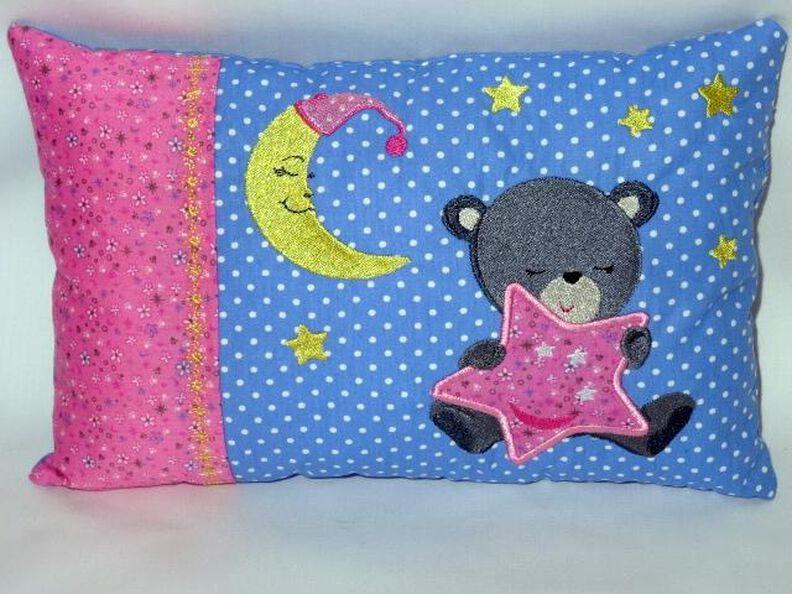 Stickdatei Baby Bär Kissen und Taschenbild image number 5