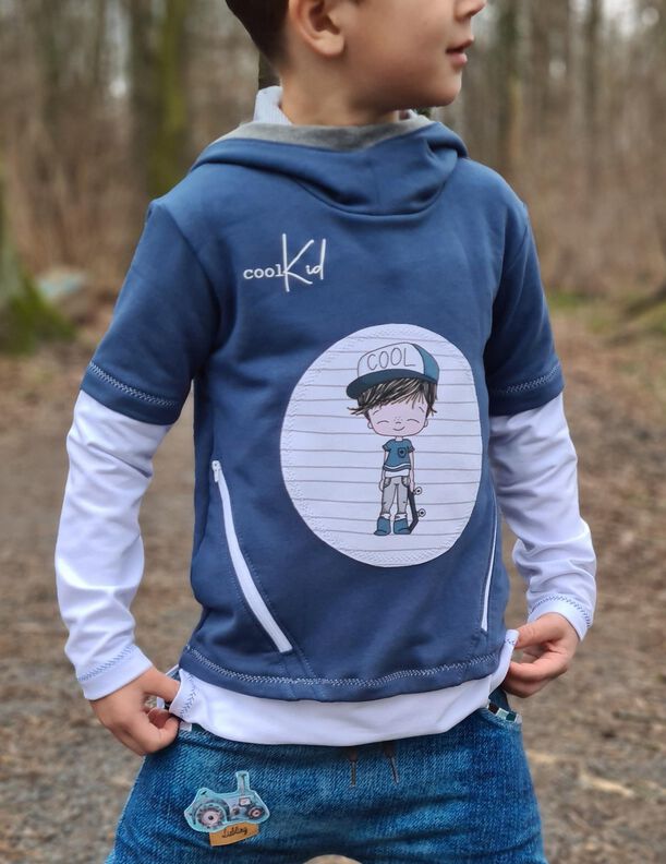 Hoodie mini Mikael Gr. 86-122 inkl. Beamerdatei image number 3