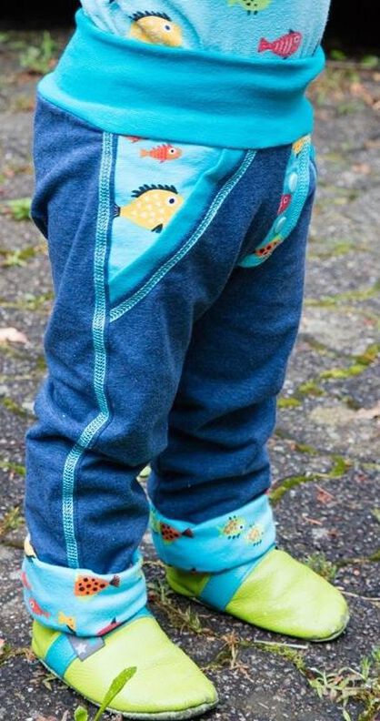 Ebook Babybüx, Babyhose, 44-104 lange Hose, kurze Hose, Wendehose image number 4