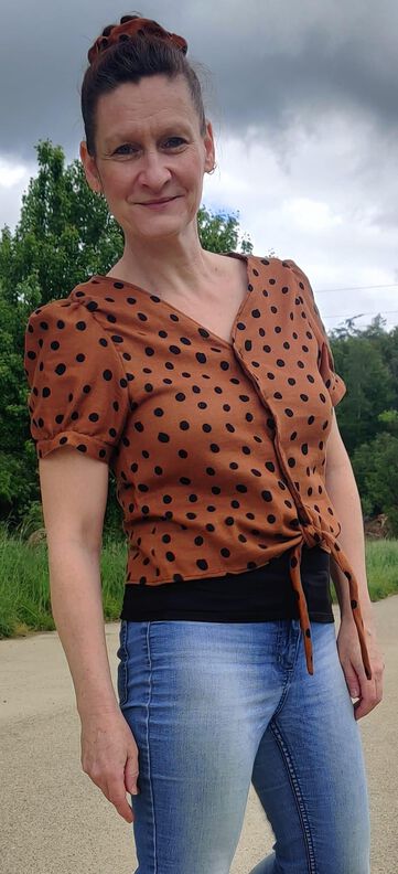 Knotenshirt/ Bluse "Knotilda" Größe 32-52 image number 10