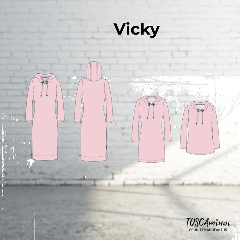 Kleid Vicky Gr. 34-54 Schnittmuster Sweatkleid | Beamerdatei image number 10