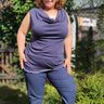 Wasserfall-Shirt/Kleid Tania 32-46 für sehr dehnbare Stoffe thumbnail number 6