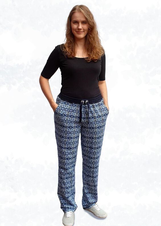 Mira Sweathose lang oder 7/8 mit Bündchen Gr. 34–50 A4+A0 image number 3