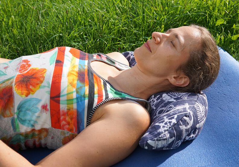 Yogakissen Halbmond Kissen nähen Yoga Beamer image number 6