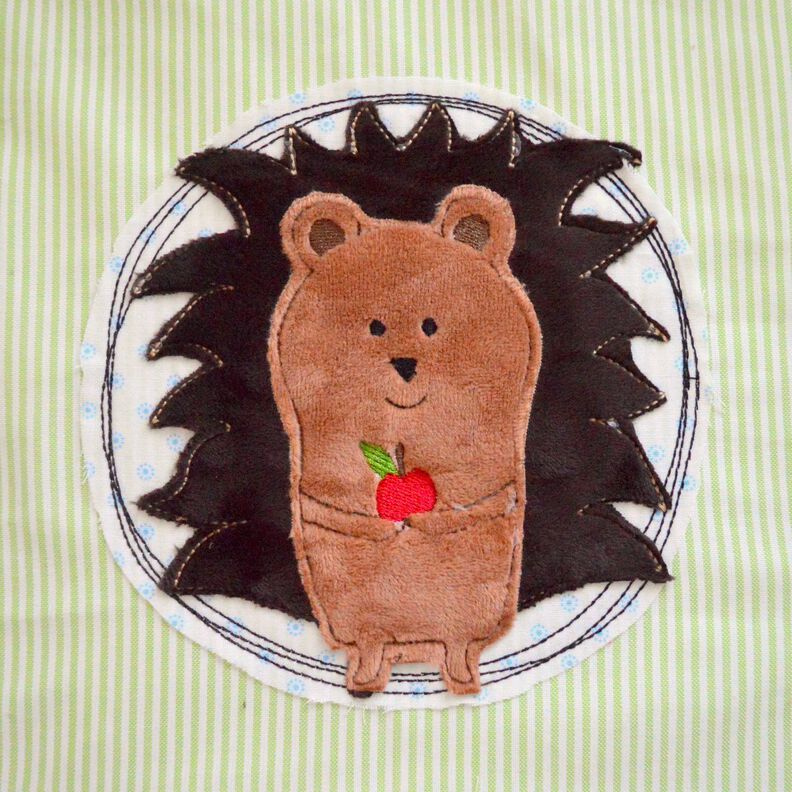 Stickdatei Igel doodle verschiedene Gr&ouml;&szlig;en image number 4