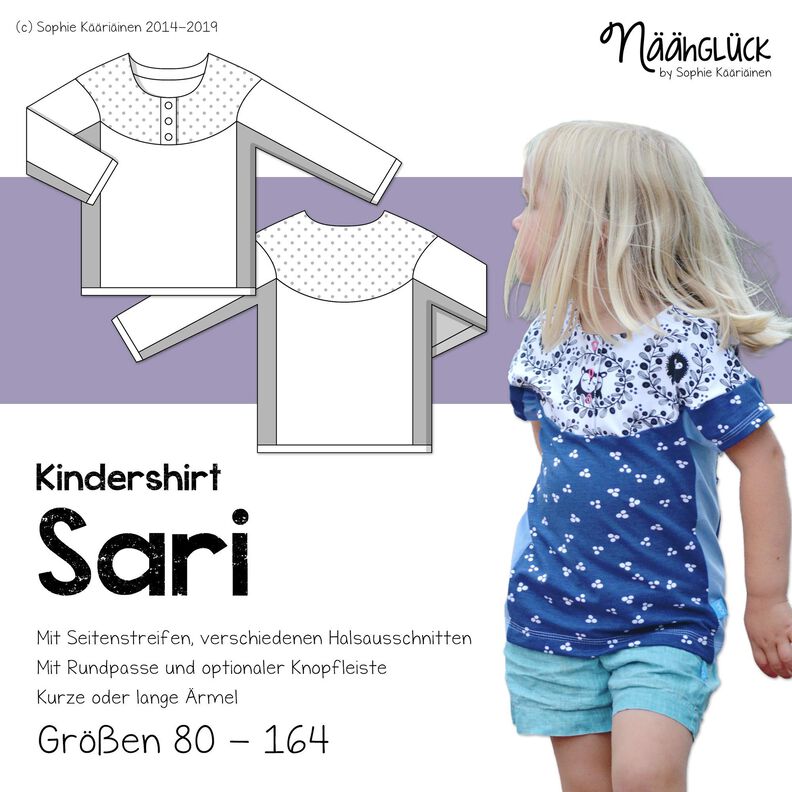 Kindershirt Sari – Größe 80 – 164 image number 1