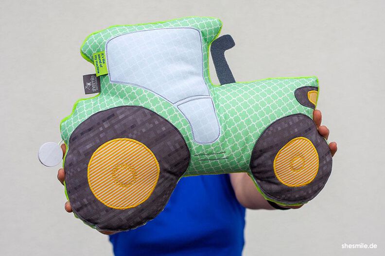 Traktor-Kuschelkissen (Nähanleitung und Schnittmuster) image number 5