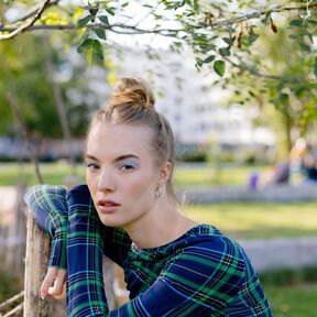 Midikleid mit Raffung mit Videoanleitung XS-XXXL