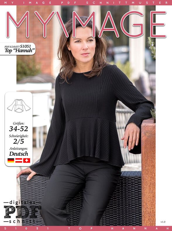 Top HANNAH Nähanleitung + Schnitt image number 1