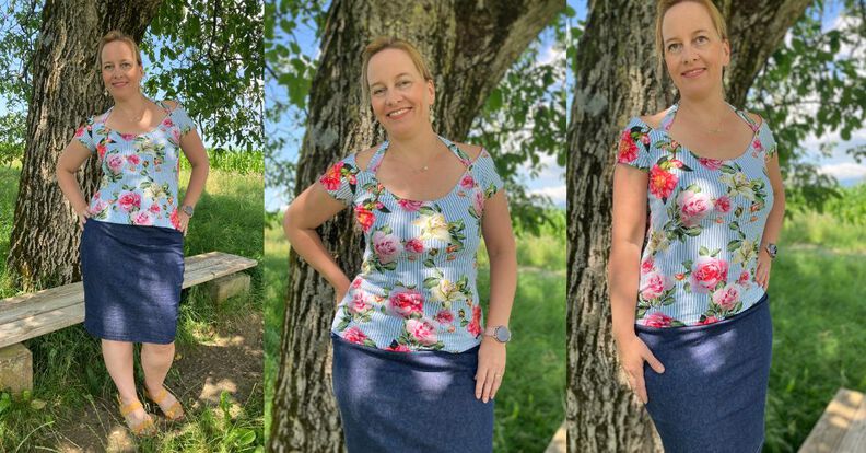 Anciolina sommerliches Neckholder-Shirt -  ebook 34-54 image number 9
