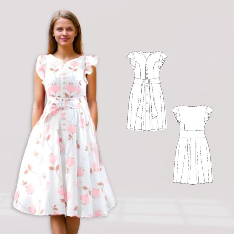 Kleid Monika Gr. 34-54 Schnittmuster image number 7