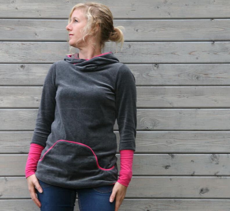 Knopfliebe für Damen Hoodie und Kleid Größe 32-46 image number 8