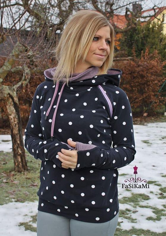Raglanhoodie Kaja Gr. 32-50 inkl. Beamerdatei image number 6