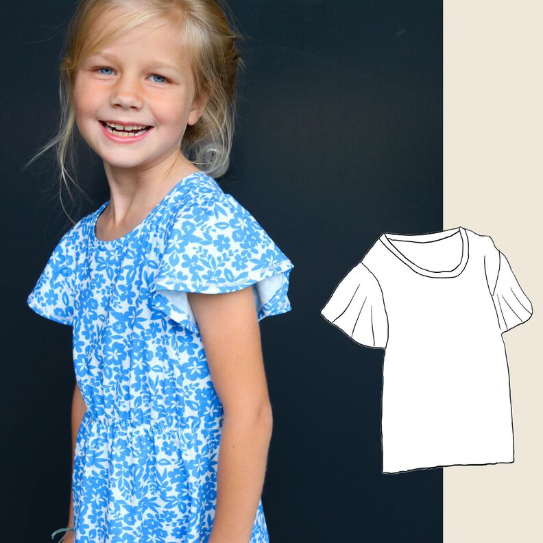 "Fly-Top & Dress Girls" Jersey-Shirt / Schnittmuster image number 1