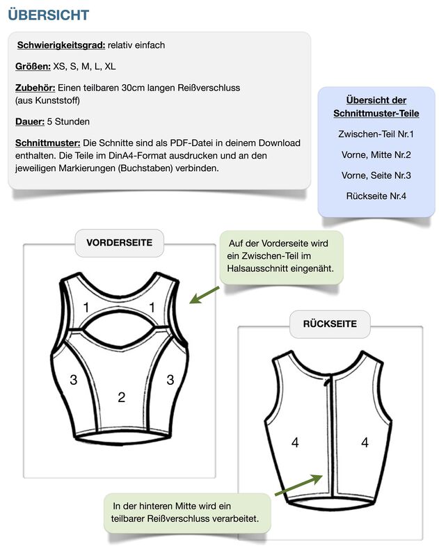 Kombi E-Book Tara +Mira Nähanleitung und Schnittmuster XS-XL image number 8