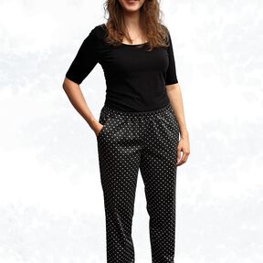 Mira Sweathose lang oder 7/8 mit Bündchen Gr. 34–50 A4+A0