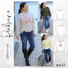 Sweater RUBANO Gr. 32-56 + gratis Plottdatei Schnittmuster thumbnail number 1